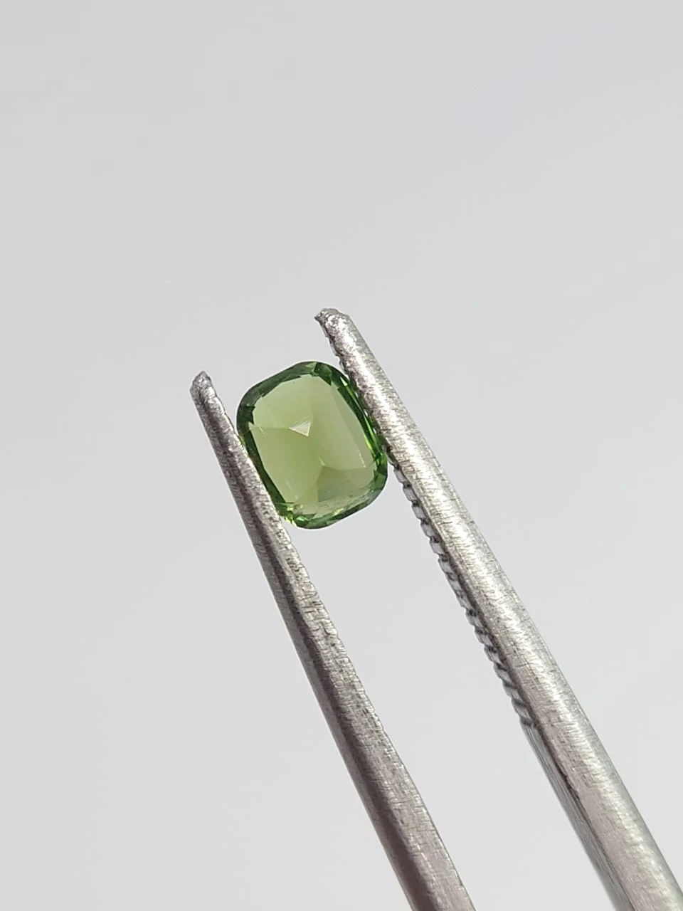 0.39ct Natural light Green Tourmaline Cushion Cut Loose Gemstone from Afghanistan — view 3